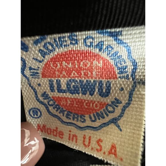 VINTAGE Karen Lawrence Black Pink Houndstooth Sequin Dress Blazer Set 4 VTG USA - Picture 7 of 10